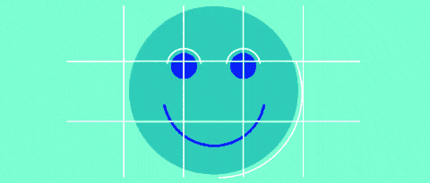 An animated jigsaw of a smiling face